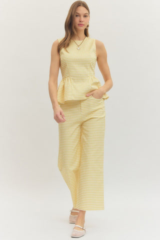 Go for Gold Gingham Top - Sugar Co.