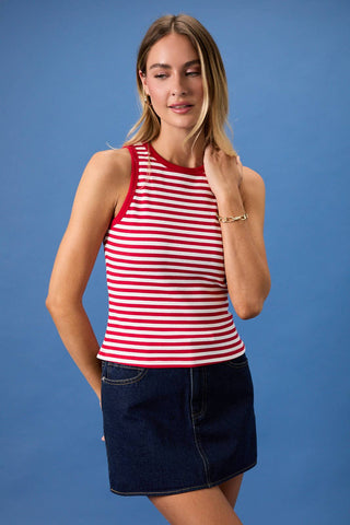 Go for Gold Striped Tank - Sugar Co.