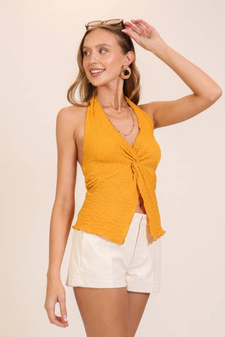 Golden Rush Twist Top - Sugar Co.