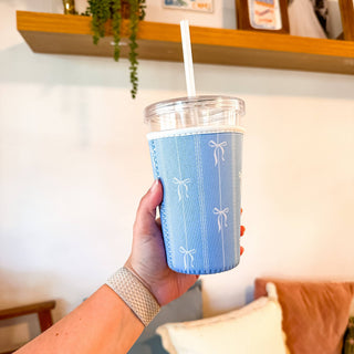 Grandmillenial Bows | Iced Coffee Sleeve : Medium - Sugar Co.