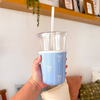 Grandmillenial Bows | Iced Coffee Sleeve : Medium - Sugar Co.