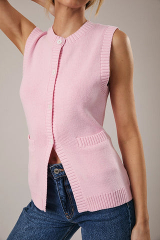 Hadley Lane Vest Pink - Sugar Co.