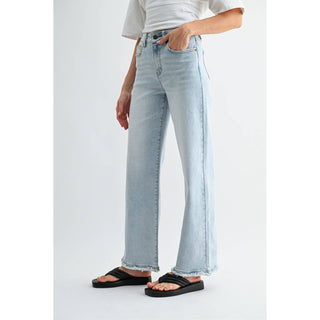 Harbor Wide Leg Jeans Polo Blue - Sugar Co.