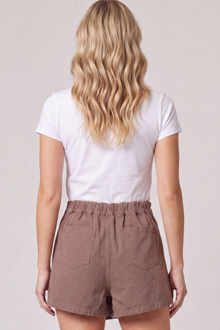 Harlow Washed Twill Mini Skort - Sugar Co.