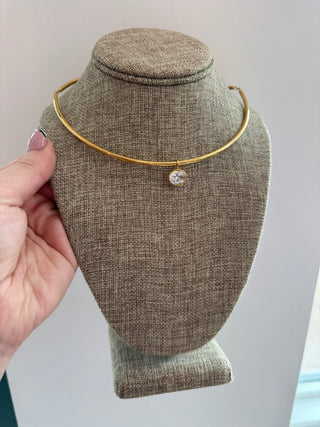 Hart Design | Floating Bezel Crystal Necklace - Sugar Co.