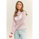 Heart Mesh Top Pink - Sugar Co.