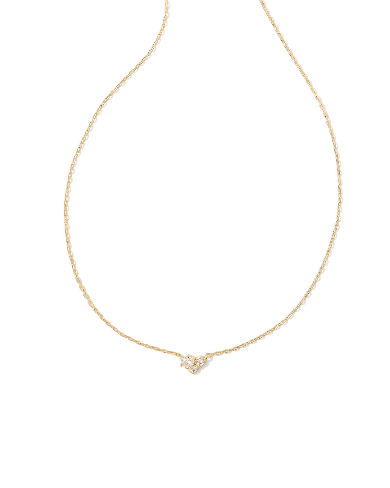 Henry Short Pendant Necklace in Gold