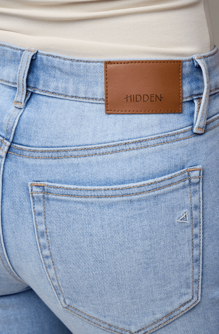 Hidden | [ELLA] Mid Rise Classic Straight Medium Light - Sugar Co.