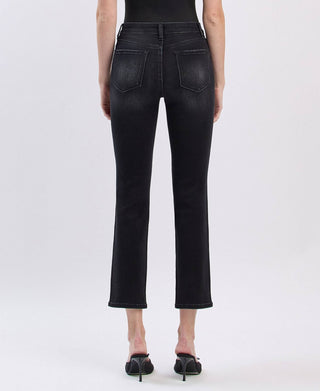 HIGH RISE ANKLE SLIM STRAIGHT JEANS - Sugar Co.