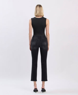 HIGH RISE ANKLE SLIM STRAIGHT JEANS - Sugar Co.
