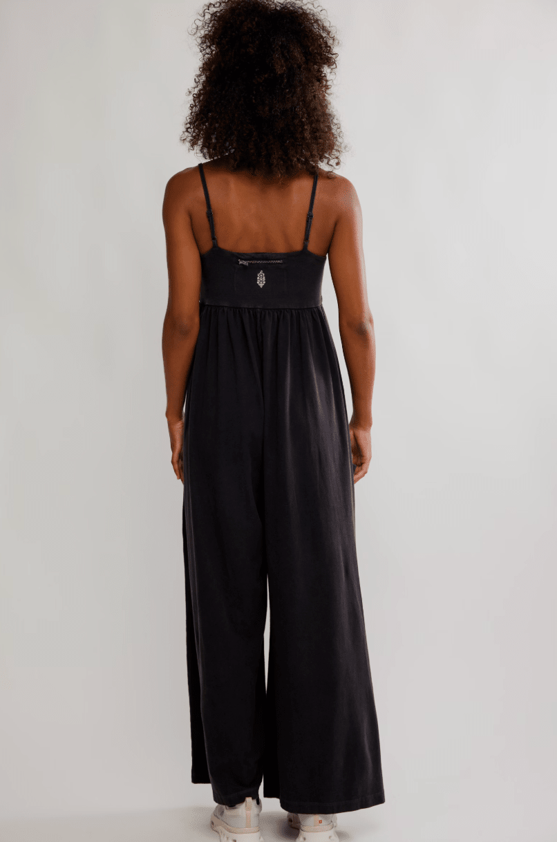 Hot Shot Strappy Onesie Black - Sugar Co.