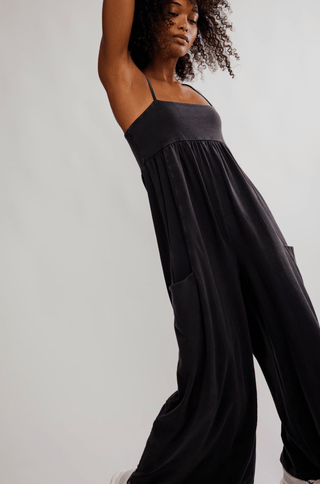 Hot Shot Strappy Onesie Black - Sugar Co.