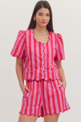 Island Time Stripe Short - Sugar Co.