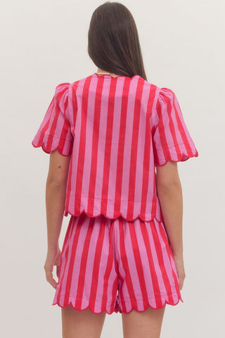 Island Time Stripe Top - Sugar Co.