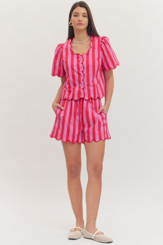 Island Time Stripe Top - Sugar Co.