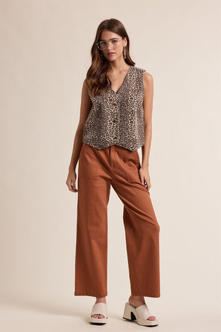 It Girl Leopard Vest - Sugar Co.