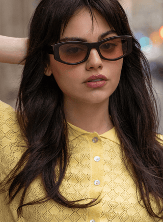 Jade Acetate Cat Eye Sunglasses : Chocolate - Sugar Co.