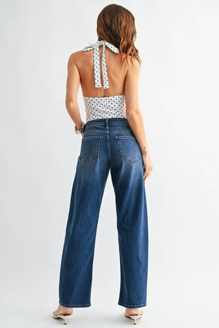 JBD | Bowed Straight Leg Dark Wash - Sugar Co.