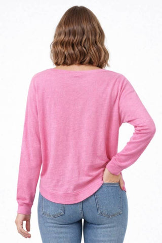 Just a Dream Boatneck Sweater Strawberry - Sugar Co.