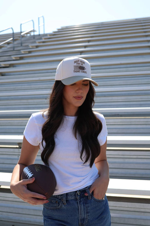 Just here for the tight ends football hat - Sugar Co.