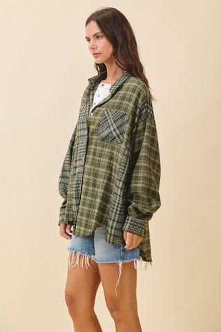 Kambrie Plaid Flannel Shirt: Chocolate - Sugar Co.