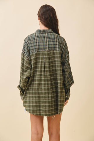Kambrie Plaid Flannel Shirt: Gray - Sugar Co.