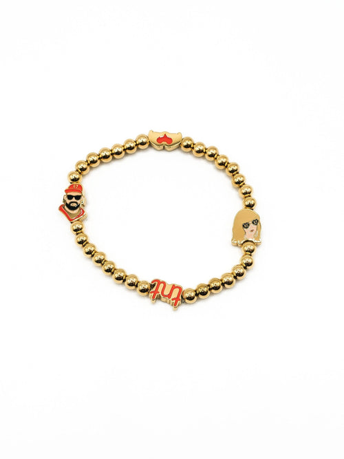 Kansas City Gold Beaded Bracelet - Love Story - Sugar Co.