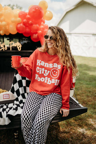 Kansas City x Happy Face Sweatshirt - Sugar Co.