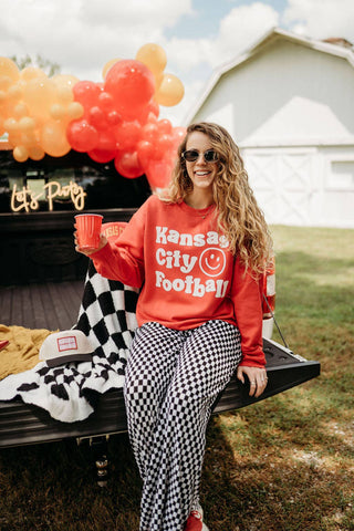 Kansas City x Happy Face Sweatshirt - Sugar Co.