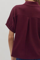 Kari Top Burgundy - Sugar Co.