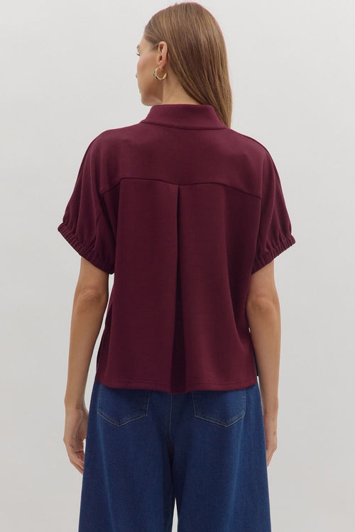 Kari Top Burgundy - Sugar Co.
