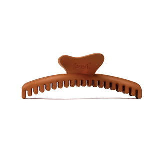 KAXI WAVY MIDI HOLD EVERYTHING CLAW: DARK BROWN - Sugar Co.