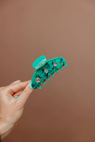 KAXI X Whitney Leavitt House of Her Teal Claw with Gems: MIDI - Sugar Co.