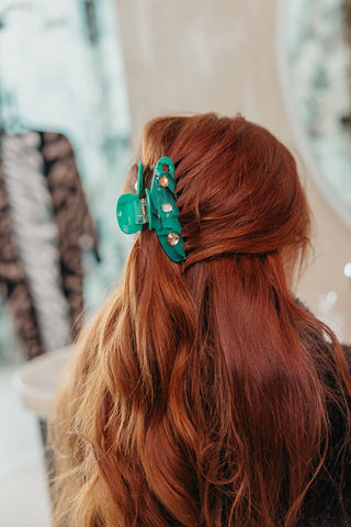 KAXI X Whitney Leavitt House of Her Teal Claw with Gems: MIDI - Sugar Co.