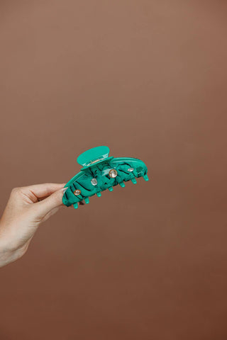 KAXI X Whitney Leavitt House of Her Teal Claw with Gems: OVERSIZED - Sugar Co.