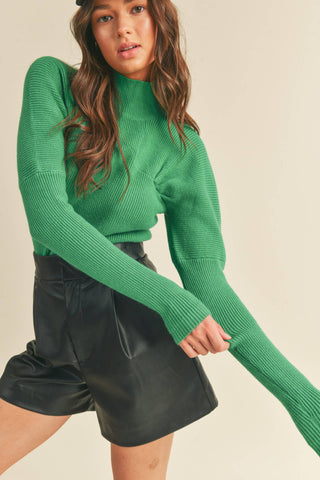 Kelli Sweater Green - Sugar Co.
