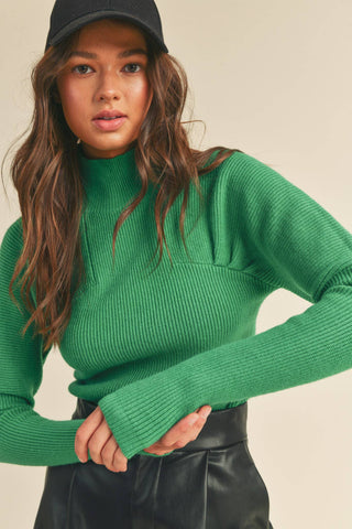 Kelli Sweater Green - Sugar Co.
