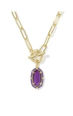 Kendra Scott Elisa Enamel Link And Chain Necklace - Sugar Co.