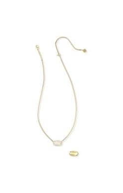 Kendra Scott Elisa Riveted Short Pendant Necklace - Sugar Co.