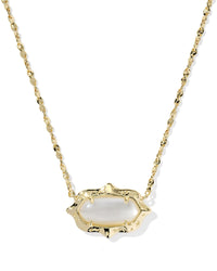 Kendra Scott Elisa Scallop Frame Short Pendant Necklace
