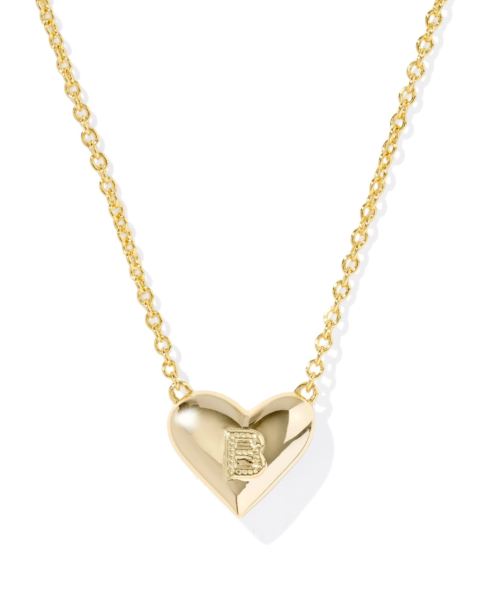 Kendra Scott Heart Letter B Short Pendant Necklace