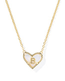 Kendra Scott Heart Letter B Short Pendant Necklace - Sugar Co.