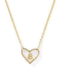 Kendra Scott Heart Letter B Short Pendant Necklace