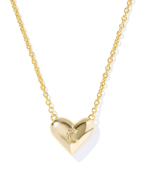 Kendra Scott Heart Letter C Short Pendant Necklace - Sugar Co.