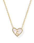 Kendra Scott Heart Letter C Short Pendant Necklace - Sugar Co.