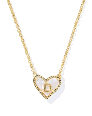 Kendra Scott Heart Letter D Short Pendant Necklace - Sugar Co.