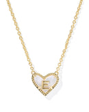 Kendra Scott Heart Letter E Short Pendant Necklace - Sugar Co.