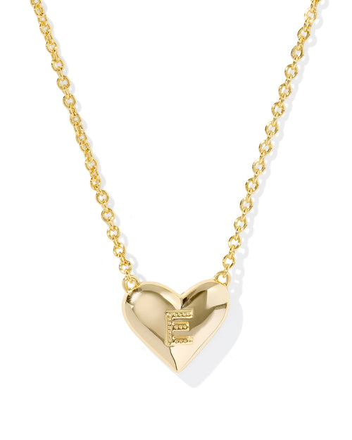 Kendra Scott Heart Letter E Short Pendant Necklace - Sugar Co.