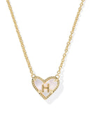Kendra Scott Heart Letter H Short Pendant Necklace - Sugar Co.