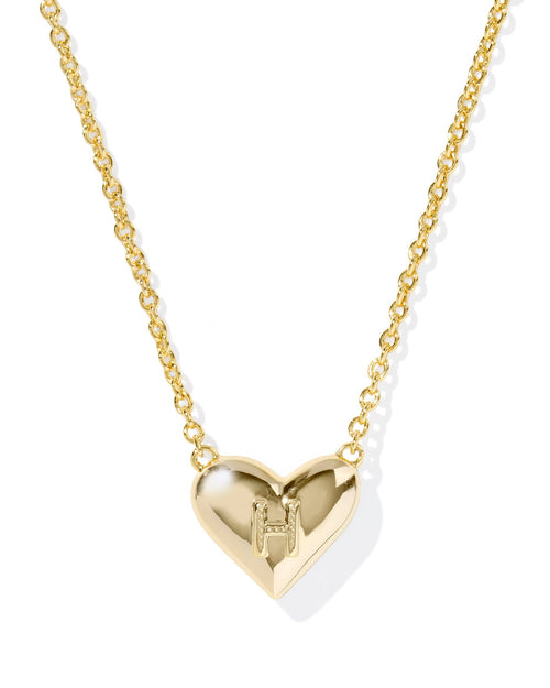 Kendra Scott Heart Letter H Short Pendant Necklace - Sugar Co.